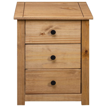 vidaXL Bedside Cabinet 46x40x57 cm Pinewood Panama Range - Brown
