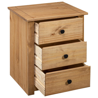 vidaXL Bedside Cabinet 46x40x57 cm Pinewood Panama Range - Brown
