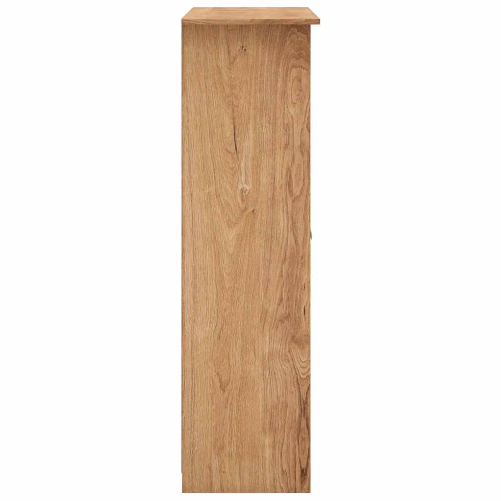282661 vidaXL 3-Door Wardrobe 118x50x171,5 cm Pine Panama Range - Brown
