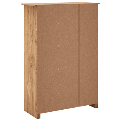 282661 vidaXL 3-Door Wardrobe 118x50x171,5 cm Pine Panama Range - Brown