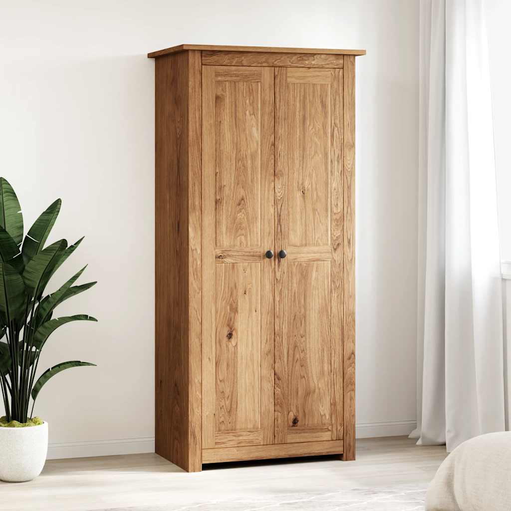 282664 vidaXL Wardrobe 80x50x171,5 cm Solid Pine Panama Range - Brown
