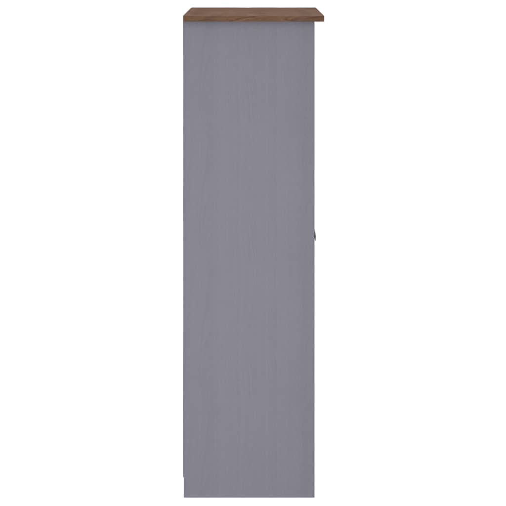 282665 vidaXL Wardrobe Grey 80x50x171,5 cm Solid Pine Panama Range