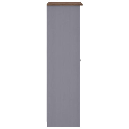 282665 vidaXL Wardrobe Grey 80x50x171,5 cm Solid Pine Panama Range