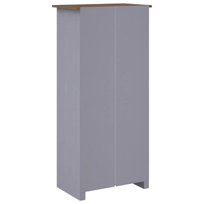282665 vidaXL Wardrobe Grey 80x50x171,5 cm Solid Pine Panama Range