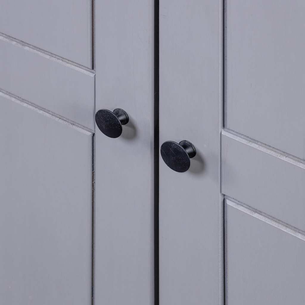 282665 vidaXL Wardrobe Grey 80x50x171,5 cm Solid Pine Panama Range
