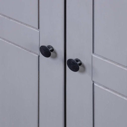 282665 vidaXL Wardrobe Grey 80x50x171,5 cm Solid Pine Panama Range