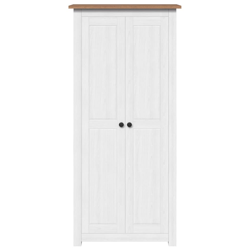 282666 vidaXL Wardrobe White 80x50x171,5 cm Solid Pine Panama Range