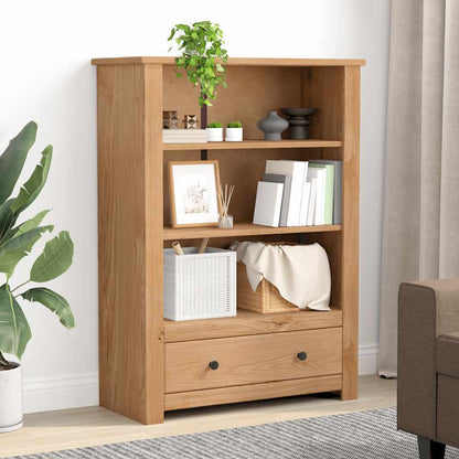 vidaXL Bookcase 80x35x110 cm Solid Pine Wood Panama Range - Brown