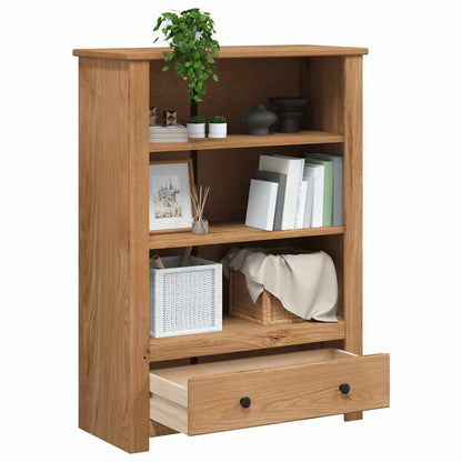 vidaXL Bookcase 80x35x110 cm Solid Pine Wood Panama Range - Brown