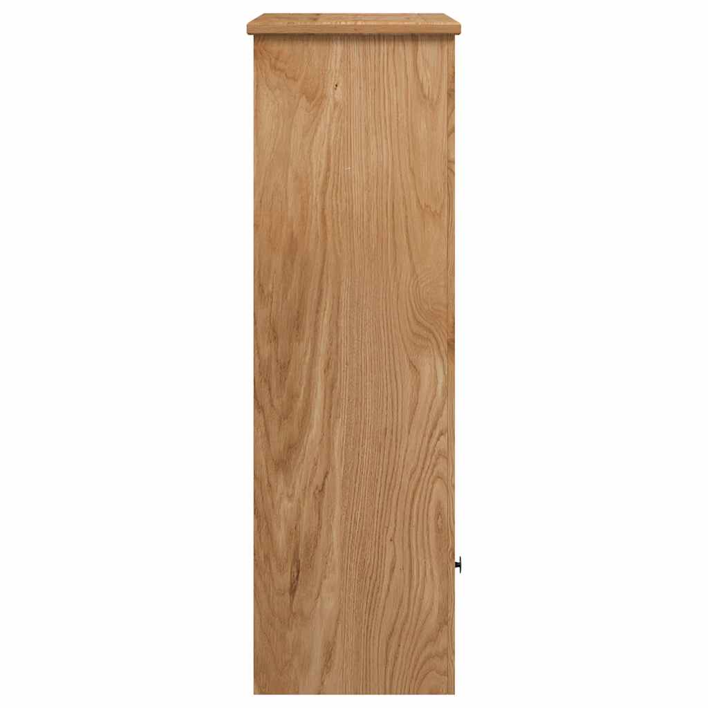 vidaXL Bookcase 80x35x110 cm Solid Pine Wood Panama Range - Brown