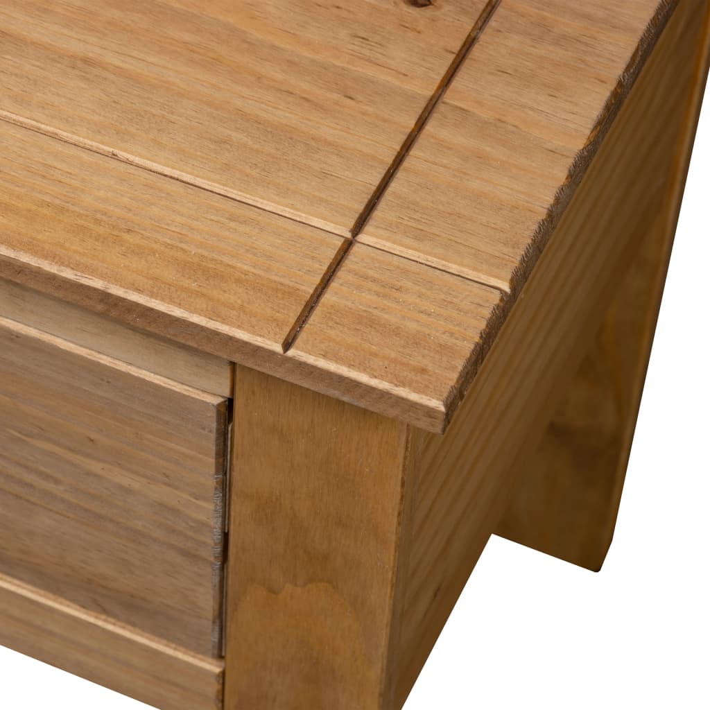 vidaXL Bedside Cabinet 46x40x57 cm Pine Panama Range - Brown
