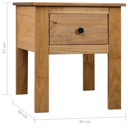 vidaXL Bedside Cabinet 46x40x57 cm Pine Panama Range - Brown