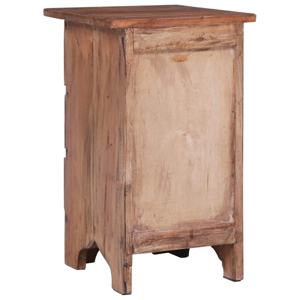 vidaXL Bedside Cabinet 30x30x51 cm Solid Mahogany Wood - Brown