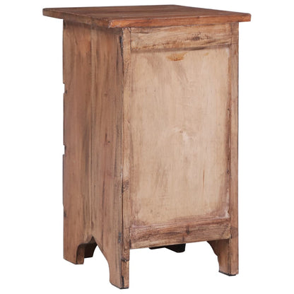 vidaXL Bedside Cabinet 30x30x51 cm Solid Mahogany Wood - Brown