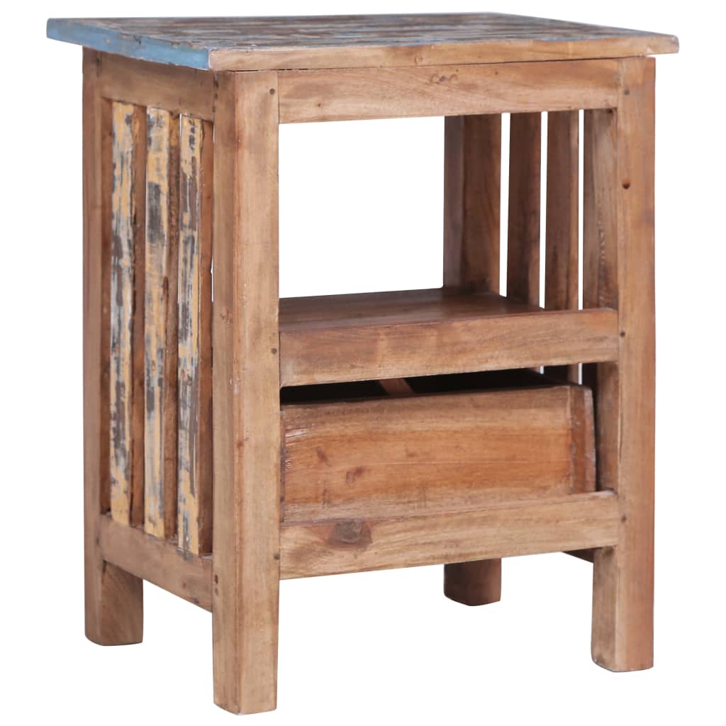 vidaXL Bedside Cabinet 41x30x50 cm Solid Mahogany Wood - Brown