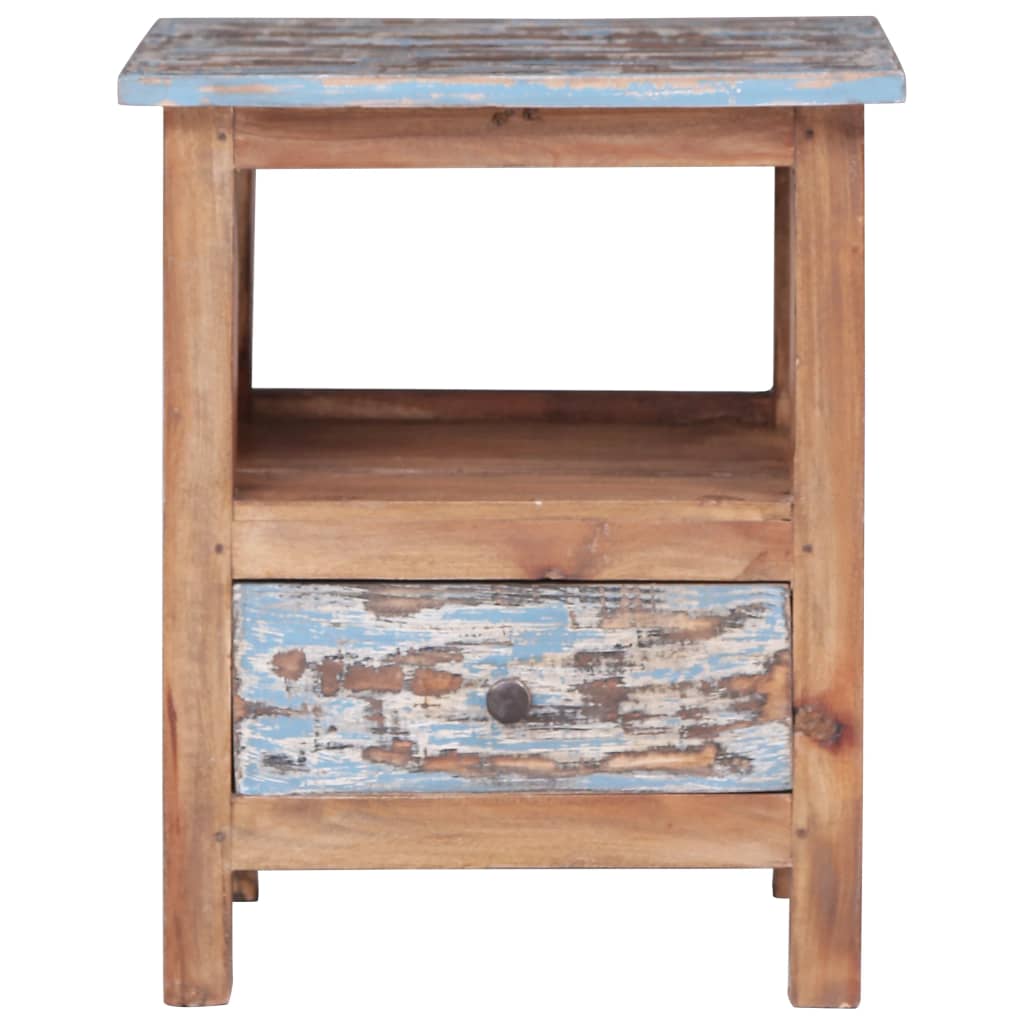 vidaXL Bedside Cabinet 41x30x50 cm Solid Mahogany Wood - Brown