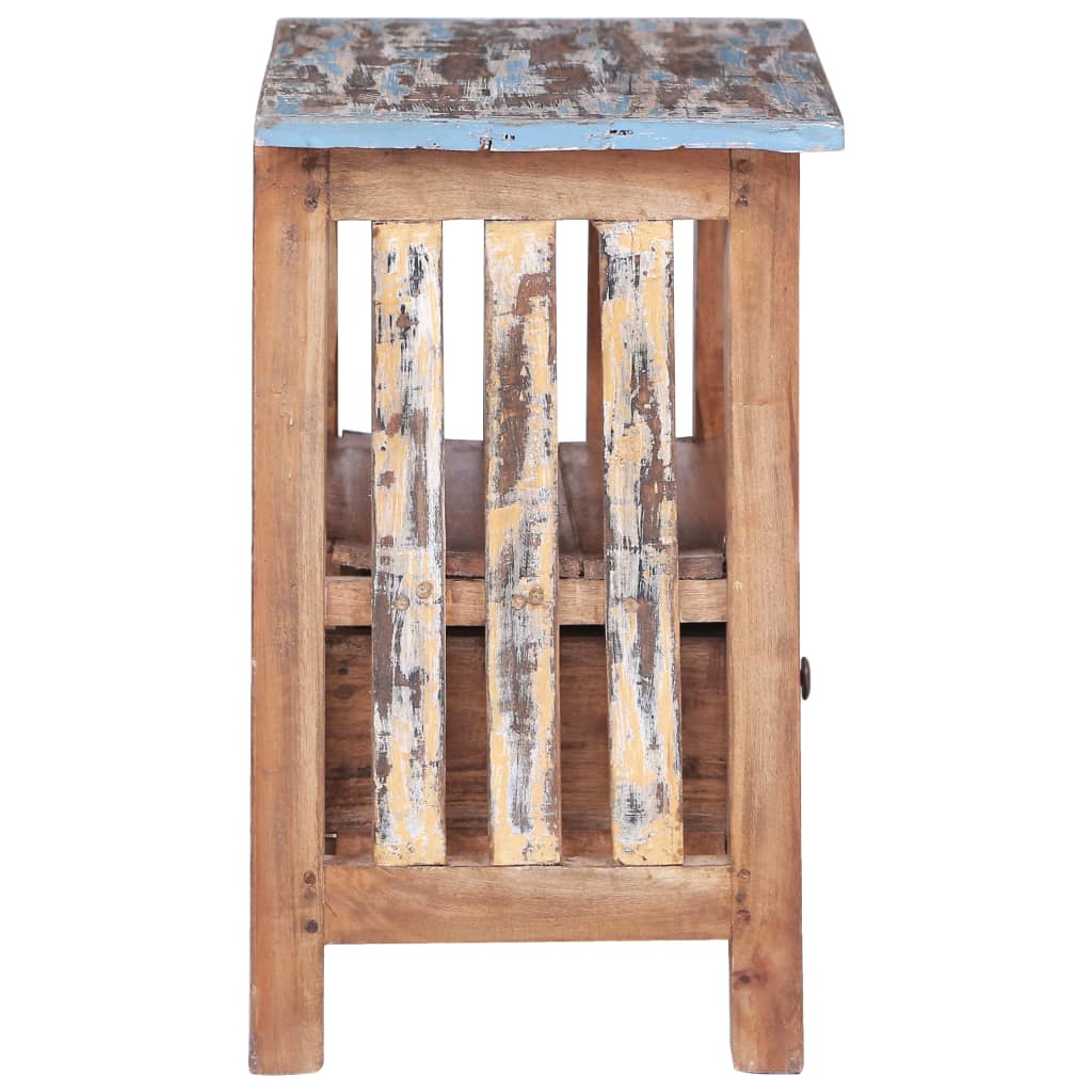 vidaXL Bedside Cabinet 41x30x50 cm Solid Mahogany Wood - Brown