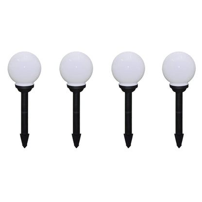 vidaXL Outdoor Pathway Lamps 8 pcs LED 15 cm with Ground Spike - White