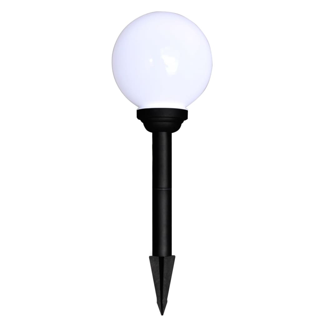 vidaXL Outdoor Pathway Lamps 8 pcs LED 15 cm with Ground Spike - White