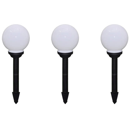 vidaXL Outdoor Pathway Lamps 6 pcs LED 20 cm with Ground Spike - White