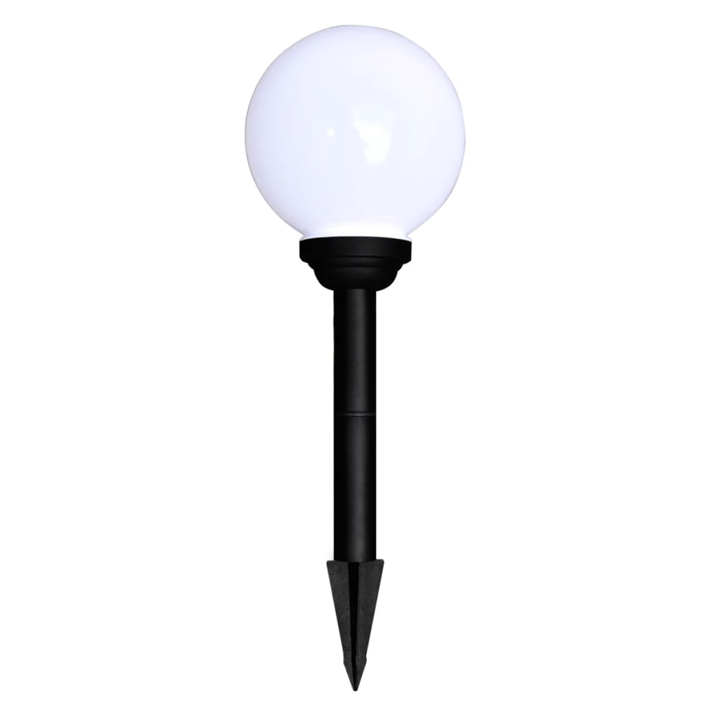 vidaXL Outdoor Pathway Lamps 6 pcs LED 20 cm with Ground Spike - White