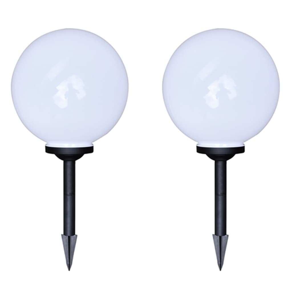 vidaXL Outdoor Pathway Lamps 4 pcs LED 30 cm with Ground Spike - White