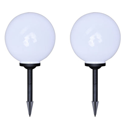 vidaXL Outdoor Pathway Lamps 4 pcs LED 30 cm with Ground Spike - White
