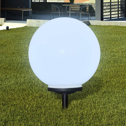vidaXL Outdoor Pathway Lamps 2 pcs LED 40 cm with Ground Spike - White