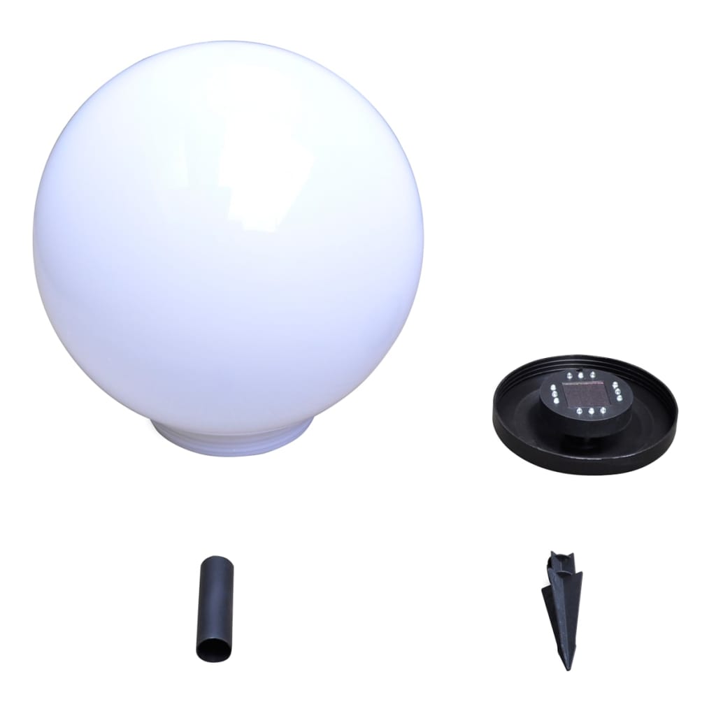 vidaXL Outdoor Pathway Lamps 2 pcs LED 40 cm with Ground Spike - White