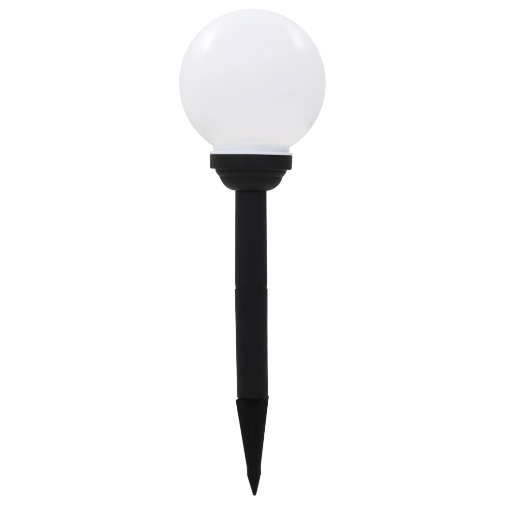 vidaXL Outdoor Solar Lamps 6 pcs LED Spherical 20 cm RGB - White