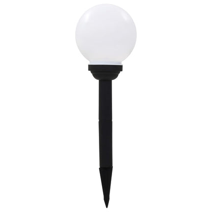 vidaXL Outdoor Solar Lamps 6 pcs LED Spherical 20 cm RGB - White