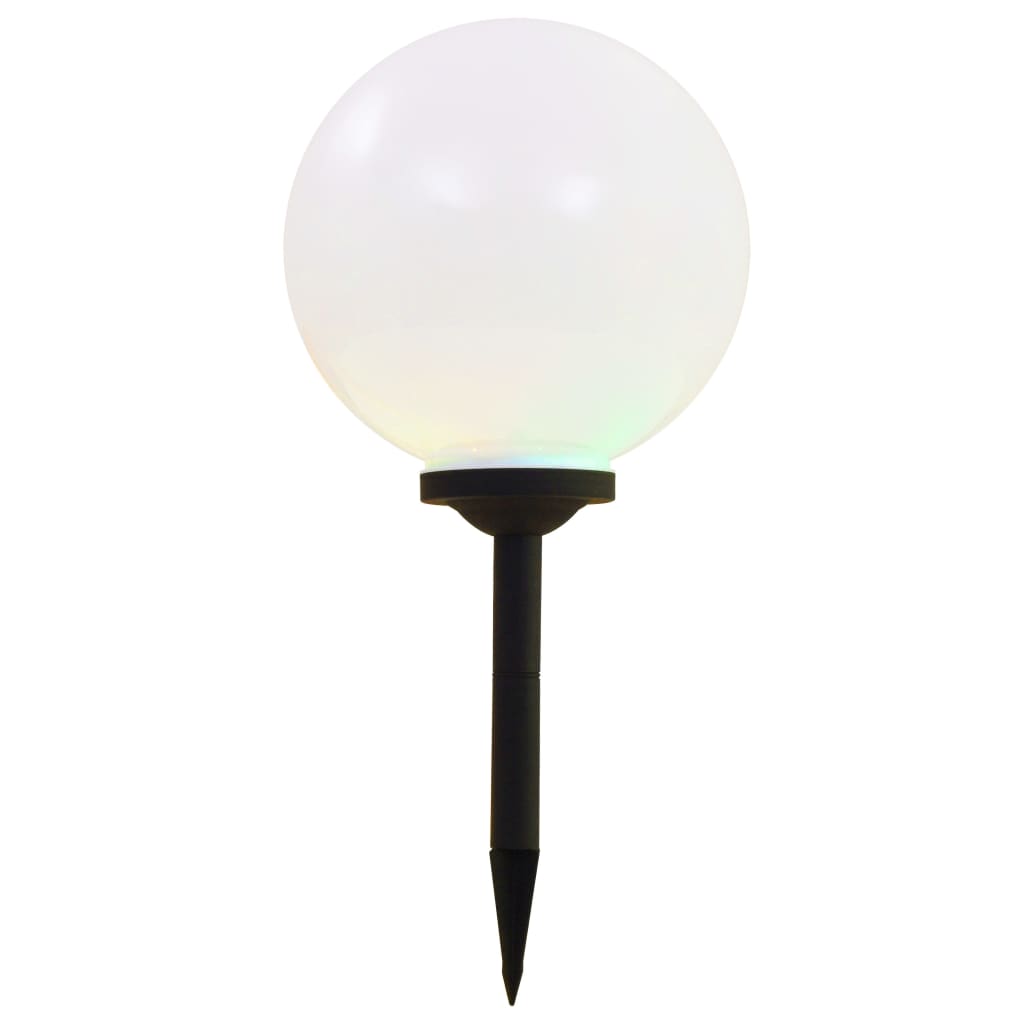 vidaXL Outdoor Solar Lamps 4 pcs LED Spherical 30 cm RGB - White