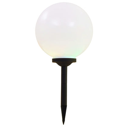 vidaXL Outdoor Solar Lamps 4 pcs LED Spherical 30 cm RGB - White