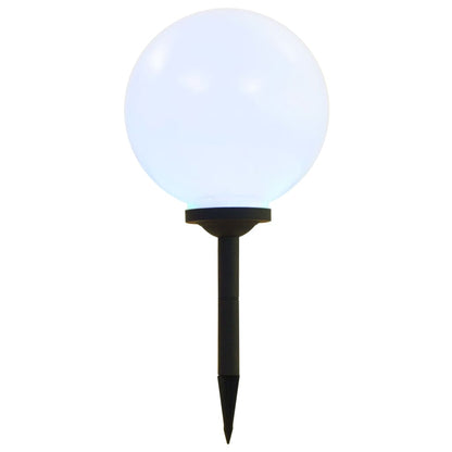 vidaXL Outdoor Solar Lamps 4 pcs LED Spherical 30 cm RGB - White