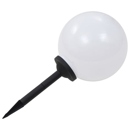 vidaXL Outdoor Solar Lamps 4 pcs LED Spherical 30 cm RGB - White