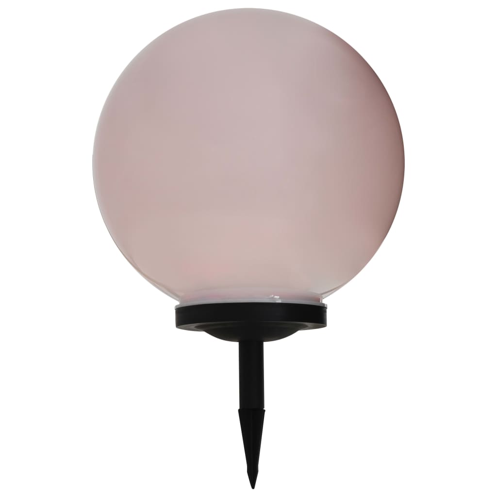 vidaXL Outdoor Solar Lamps 2 pcs LED Spherical 40 cm RGB - White