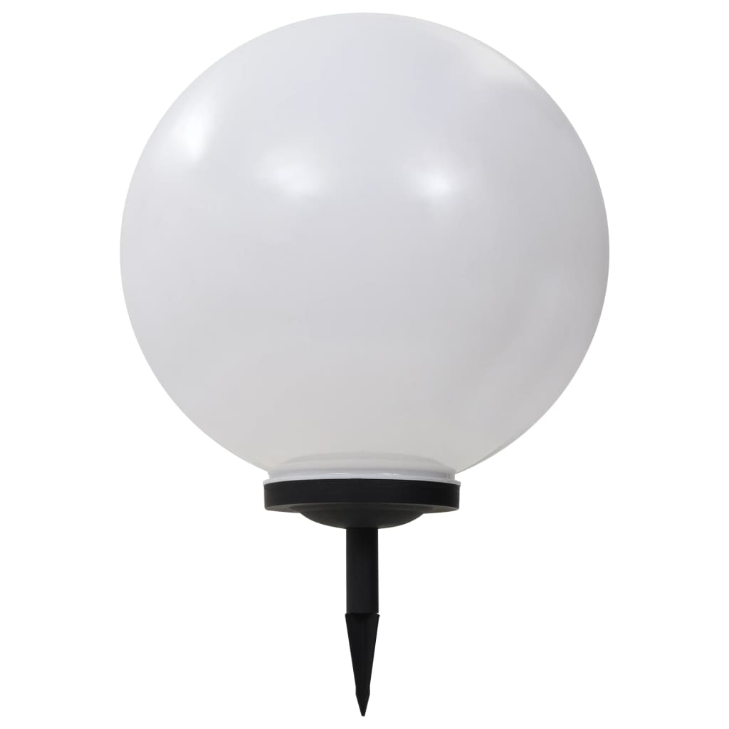 vidaXL Outdoor Solar Lamps 2 pcs LED Spherical 40 cm RGB - White
