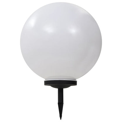 vidaXL Outdoor Solar Lamps 2 pcs LED Spherical 40 cm RGB - White