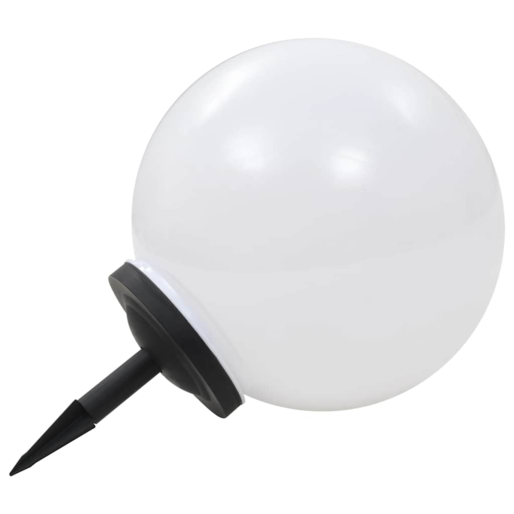 vidaXL Outdoor Solar Lamps 2 pcs LED Spherical 40 cm RGB - White