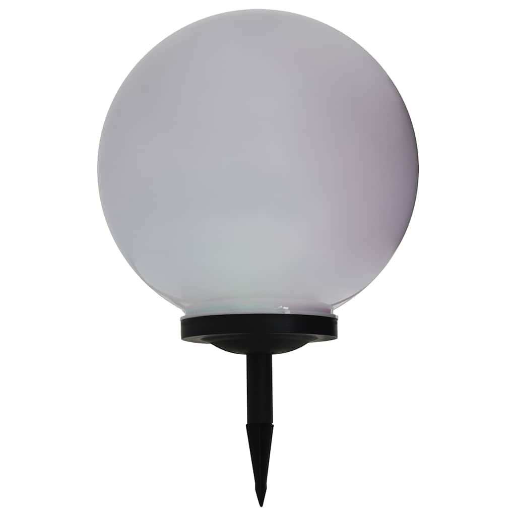 vidaXL Outdoor Solar Lamps 2 pcs LED Spherical 40 cm RGB - White
