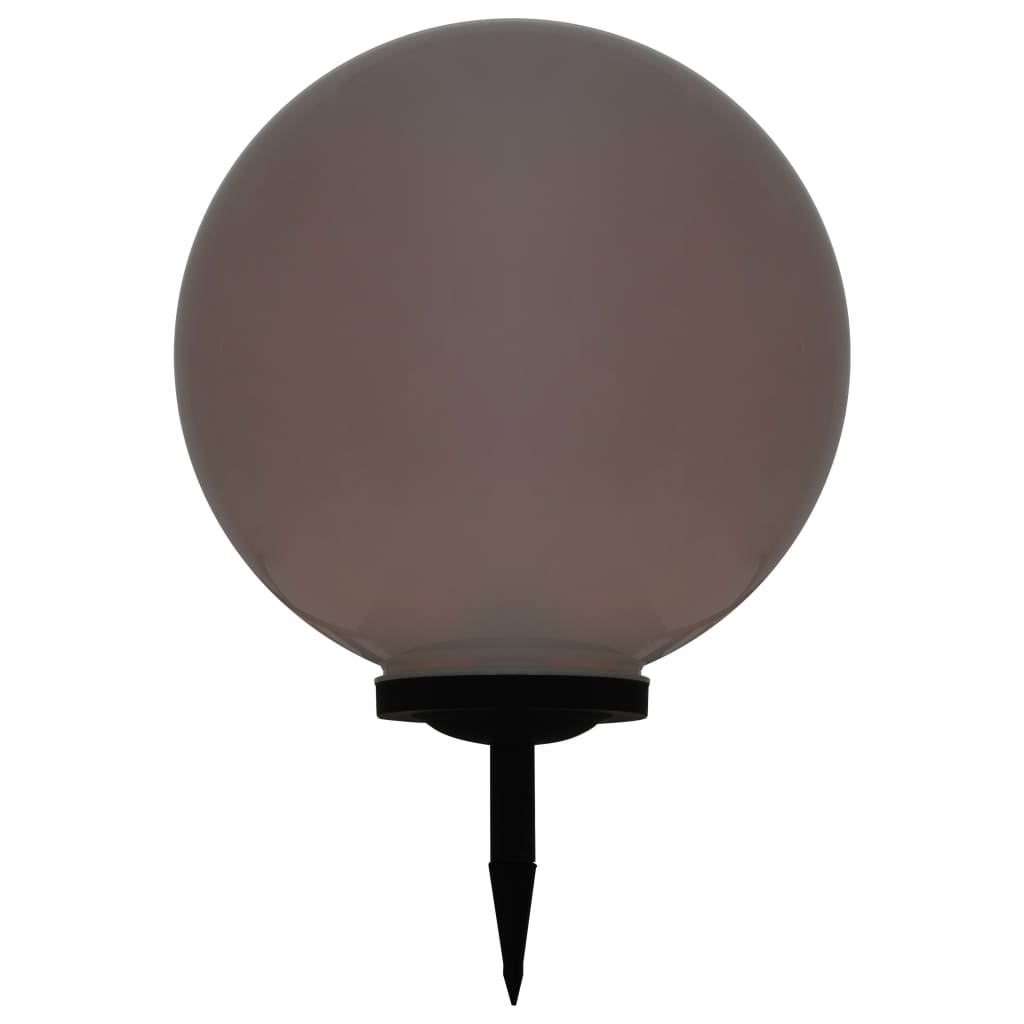 vidaXL Outdoor Solar Lamps 2 pcs LED Spherical 50 cm RGB - White