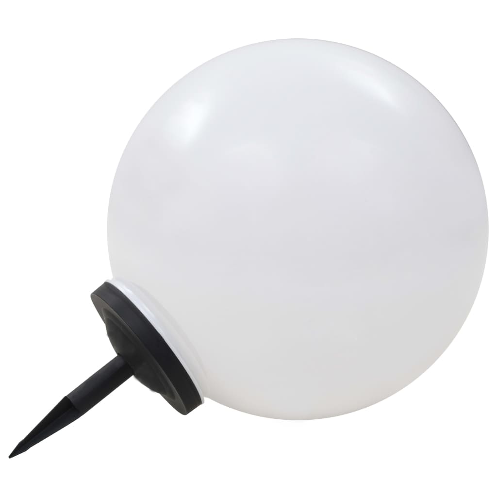 vidaXL Outdoor Solar Lamps 2 pcs LED Spherical 50 cm RGB - White