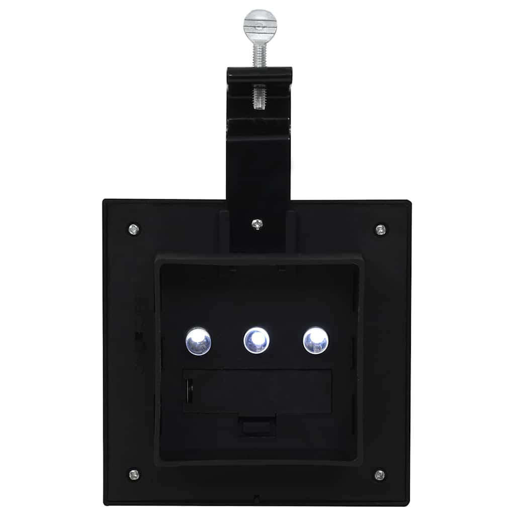 vidaXL Outdoor Solar Lamps 12 pcs LED Square 12 cm Black