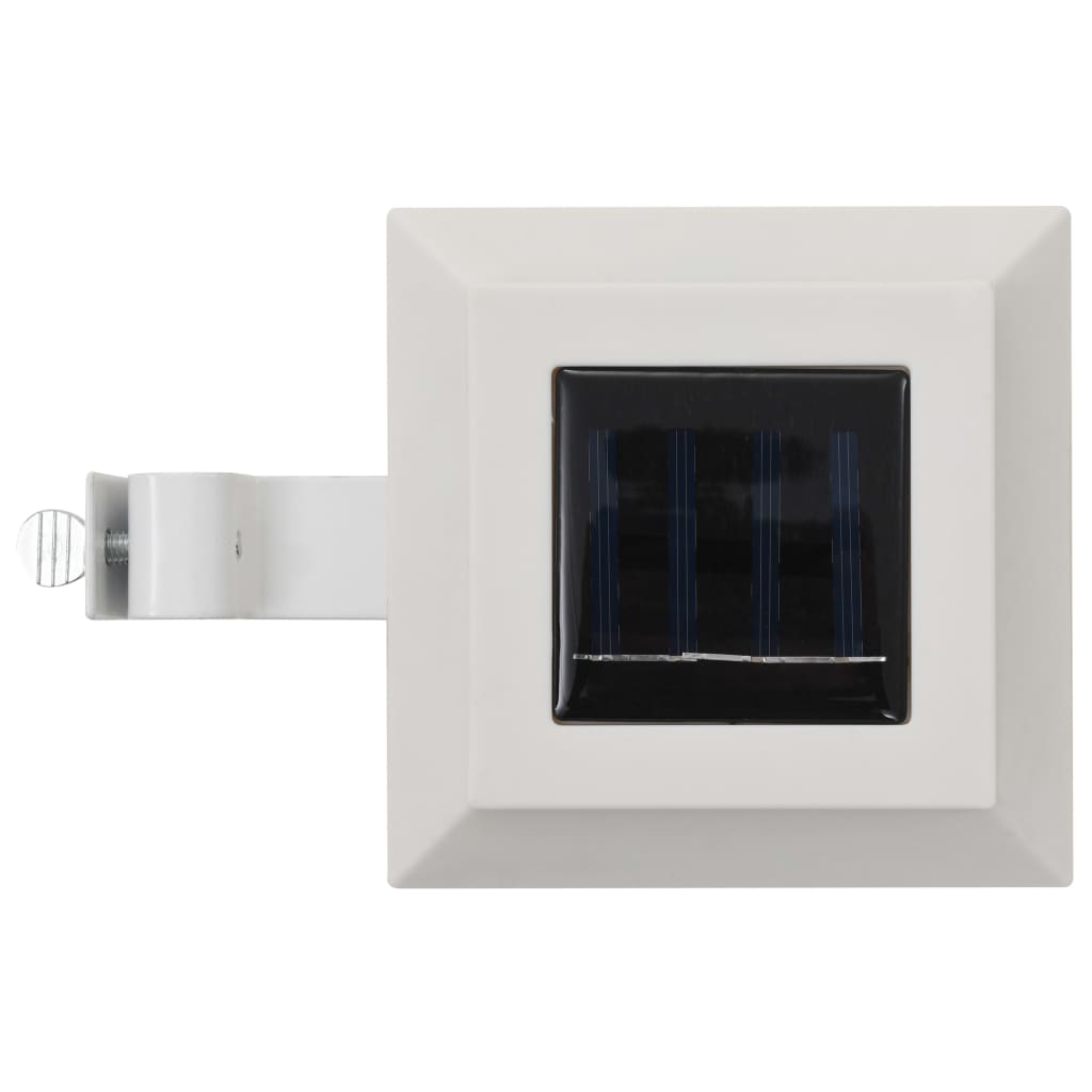 vidaXL Outdoor Solar Lamps 12 pcs LED Square 12 cm White