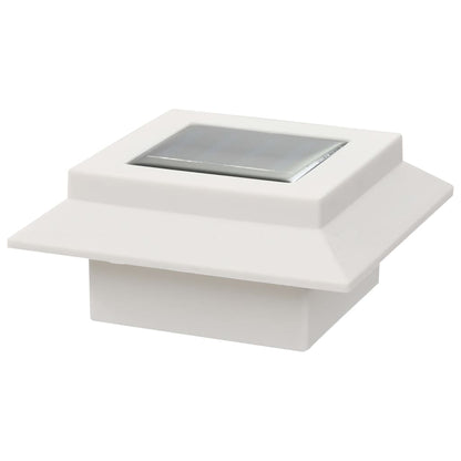 vidaXL Outdoor Solar Lamps 12 pcs LED Square 12 cm White