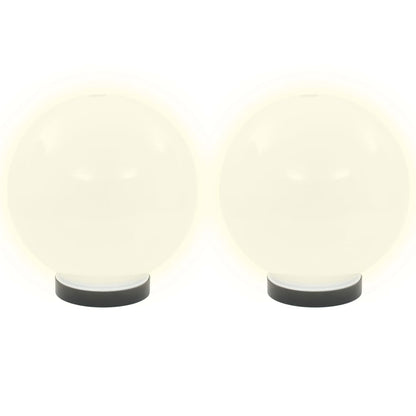 vidaXL LED Bowl Lamps 4 pcs Spherical 20 cm PMMA - White