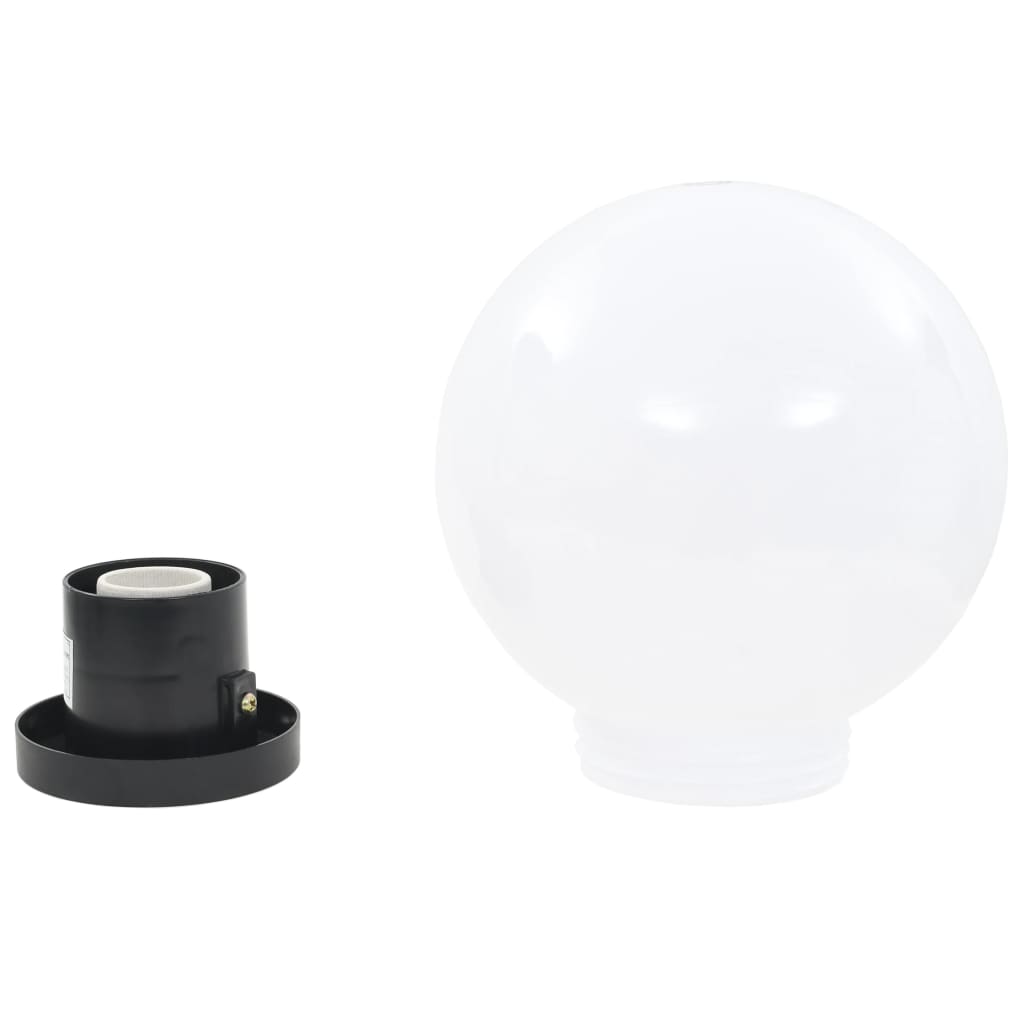 vidaXL LED Bowl Lamps 4 pcs Spherical 20 cm PMMA - White