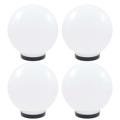 vidaXL LED Bowl Lamps 4 pcs Spherical 25 cm PMMA - White