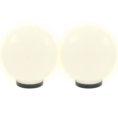vidaXL LED Bowl Lamps 4 pcs Spherical 25 cm PMMA - White