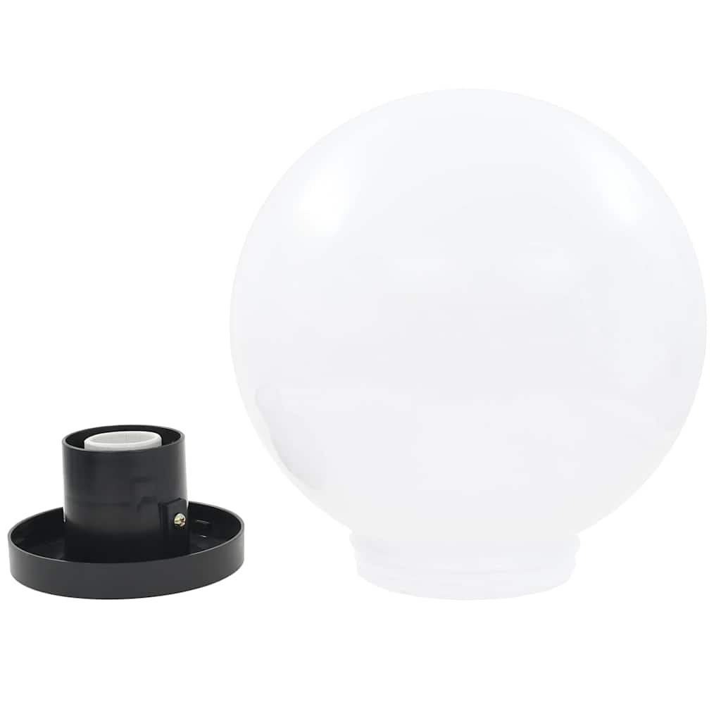 vidaXL LED Bowl Lamps 4 pcs Spherical 25 cm PMMA - White